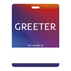 Glow Greeter Name Badges