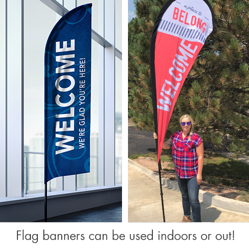 Banners, Directional, Adornment Welcome Flag Banner, 2' x 8.5' 3