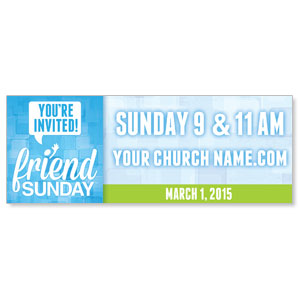 Friend Sunday 2015 3 x 8 ImpactBanners