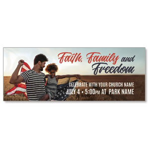 Faith Family Freedom Together ImpactBanners