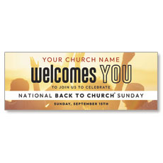 Back to Church Welcomes You Orange 