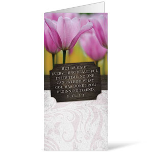 Fresh Air Tulips 11 x 17 Bulletins