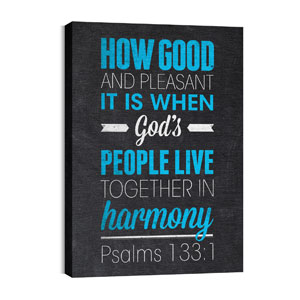 Slate Ps 133:1 24in x 36in Canvas Prints