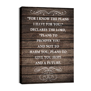 Rustic Charm Jer 29:11 24in x 36in Canvas Prints
