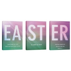 Easter Color Triptych  24in x 36in Canvas Prints