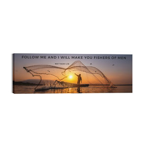 Follow Me Fishers of Men 60in x 20in Canvas Prints