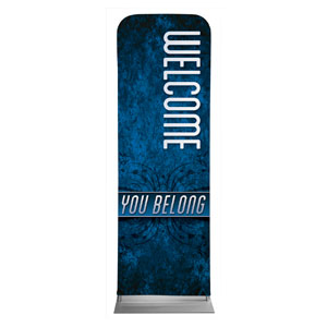 You Belong Welcome 2' x 6' Sleeve Banner