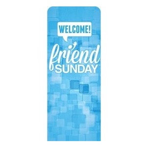 Friend Sunday Welcome 2'7" x 6'7" Sleeve Banners
