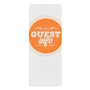 Guest Circles Info Orange  2'7" x 6'7" Sleeve Banners