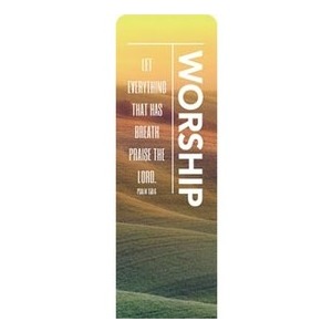 Phrases Worship Vertical 2' x 6' Sleeve Banner