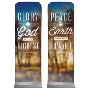 Glory and Peace 2' x 6' Sleeve Banner