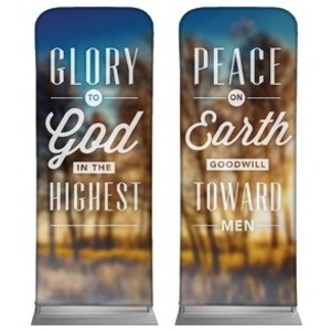Glory and Peace 2'7" x 6'7" Sleeve Banners