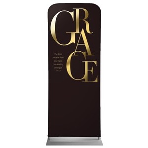 Gold Letters Grace 2'7" x 6'7" Sleeve Banners