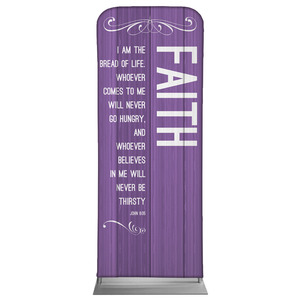 Painted Wood Faith 2'7" x 6'7" Sleeve Banners