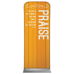 Painted Wood Praise 2'7" x 6'7" Sleeve Banners
