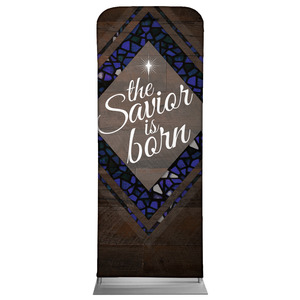 Savior Born Stained Glass 2'7" x 6'7" Sleeve Banners