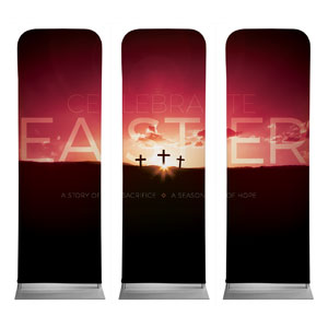 Celebrate Easter Crosses 2' x 6' Sleeve Banner