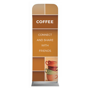 Mid Century Coffee 2' x 6' Sleeve Banner