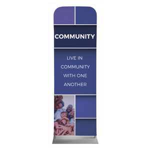 Mid Century Community 2' x 6' Sleeve Banner