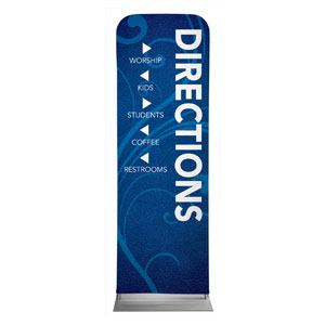 Flourish Directional 2' x 6' Sleeve Banner