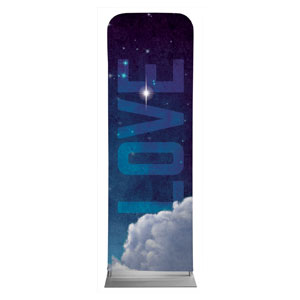 Love Clouds 2' x 6' Sleeve Banner