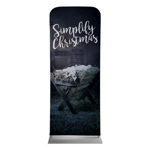 Simplify Christmas Manger 2'7" x 6'7" Sleeve Banners