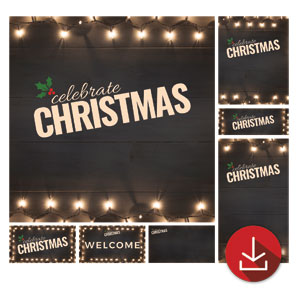 Christmas At Lights Church Graphic Bundles