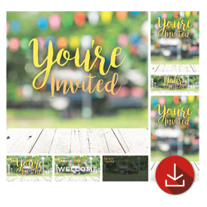 Outdoors Youre Invited Church Graphic Bundles