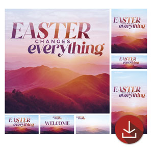 Easter Changes Everything Hills Church Graphic Bundles
