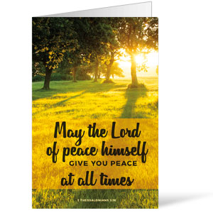 May The Lord 2 Thes 3:16 Bulletins 8.5 x 11