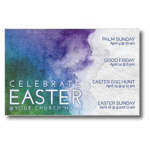 Celebrate Watercolor Easter 4/4 ImpactCards