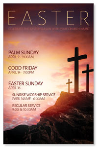 Easter Crosses Hilltop 4/4 ImpactCards