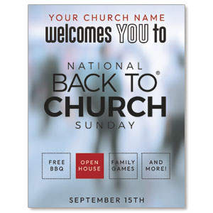 Back to Church Welcomes You Logo ImpactMailers