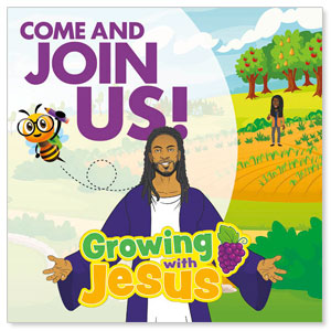 UMI Growing With Jesus 3.75" x 3.75" Square InviteCards
