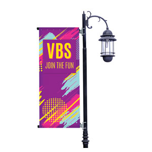 VBS Neon Light Pole Banners