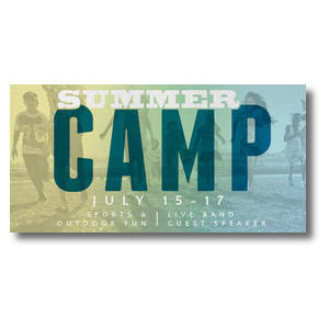 Summer Camp  11 x 5.5 Oversized Postcard 11" x 5.5" Oversized Postcards
