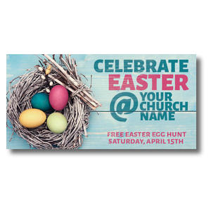 Egg Nest Easter 11" x 5.5" Oversized Postcards