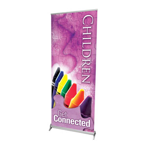 Get Connected Children 2'7" x 6'7"  Vinyl Banner