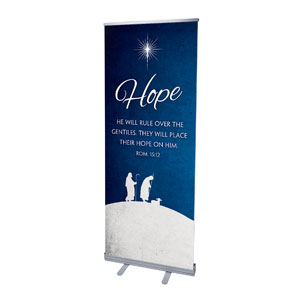 Advent Hope 2'7" x 6'7"  Vinyl Banner