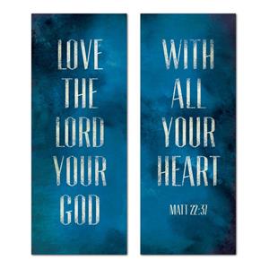 Love The Lord 2'7" x 6'7"  Vinyl Banner