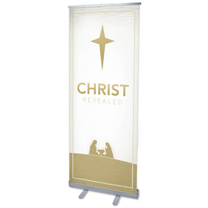Christ Revealed M 2'7" x 6'7"  Vinyl Banner