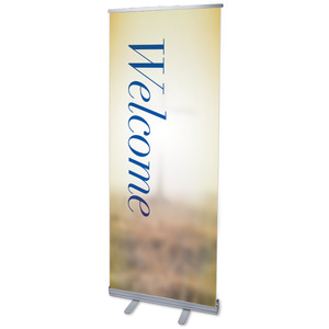 Traditions Welcome 2'7" x 6'7"  Vinyl Banner