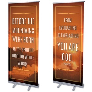 Before The Mountains 2'7" x 6'7"  Vinyl Banner