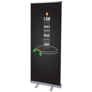 Light of the World Candle 2'7" x 6'7"  Vinyl Banner