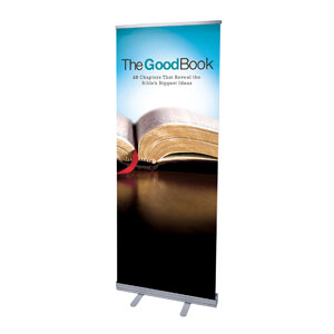 The Good Book 2'7" x 6'7"  Vinyl Banner