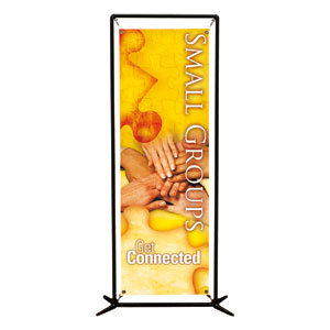 Get Connected Small Groups 2' x 6' Banner
