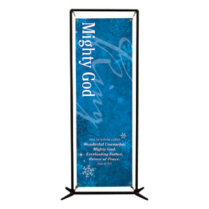 Isaiah 9 Mighty God 2' x 6' Banner