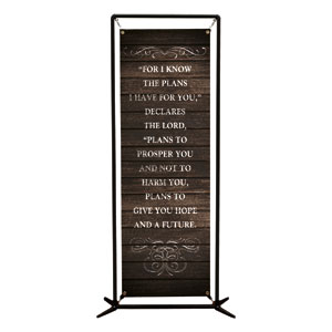 Rustic Charm Jer 29:11 2' x 6' Banner