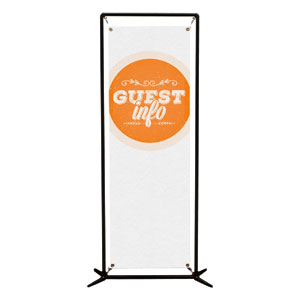 Guest Circles Info Orange  2' x 6' Banner