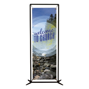 Season Welcome Mountain 2' x 6' Banner